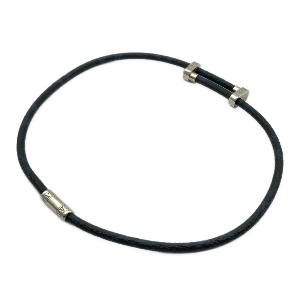 Auth Louis Vuitton Cortege Necklace - Monogram Cobalt Rm1105 Choker